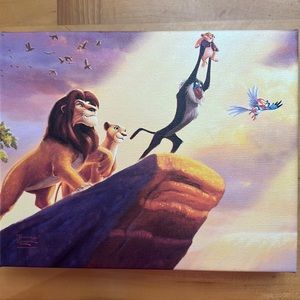 Thomas Kinkade Lion King Canvas Painting